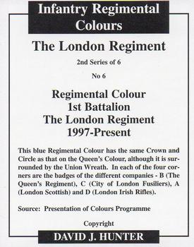 2008 Regimental Colours : The London Regiment 2nd Series #6 Regimental Colour The London Regiment 1997- Back