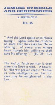 1961 Jewish Symbols and Ceremonies Part 1 #25 Yad (Torah Pointer) Back
