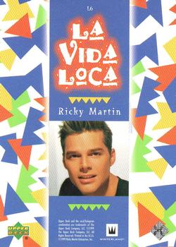 1999 Upper Deck Ricky Martin - La Vida Loca Rainbow Foil #L6 Ricky 6 Back