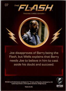 2016 Cryptozoic The Flash Season 1 #07 Doubt Is The Enemy Back