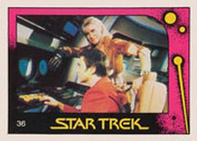 1982 Monty Gum Star Trek II: The Wrath of Khan #36 Chekov and Khan Front