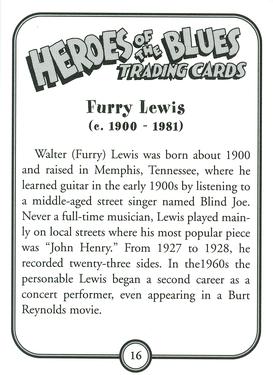 2011 Heroes of the Blues - 3rd Printing #16 Furry Lewis Back