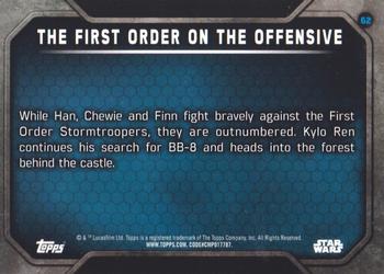 2016 Topps Star Wars The Force Awakens Series 2 - Lightsaber Green #62 The First Order on the Offensive Back