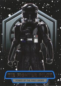 2016 Topps Star Wars The Force Awakens Series 2 - Power of the First Order #8 TIE Fighter Pilot Front