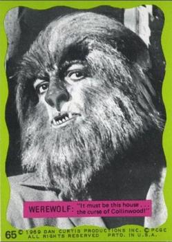 1969 Philadelphia Dark Shadows Series 2 (Green) #65 Werewolf Front