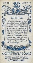 1905 Player's Countries Arms & Flags #16 Austria Back