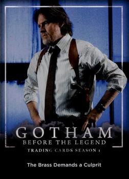 2016 Cryptozoic Gotham Season 1 #42 The Brass Demands a Culprit Front