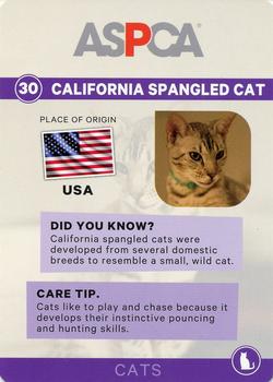 2016 ASPCA Pets & Creatures #30 California Spangled Cat Back