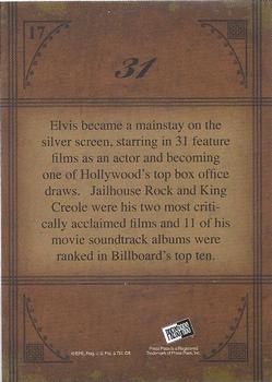 2008 Press Pass Elvis by the Numbers #17 31 Back