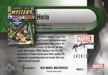 2016 Upper Deck Marvel Masterpieces - What If... #7 Hela Back