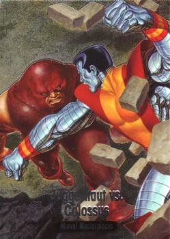 2016 Upper Deck Marvel Masterpieces - Battle Spectra #BS-1 Juggernaut / Colossus Front
