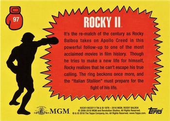 2016 Topps Rocky 40th Anniversary #97 Left Hook Landed Back