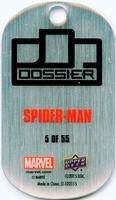 2015 Upper Deck Marvel Dossier - Dog Tags #5 Spider-Man Back