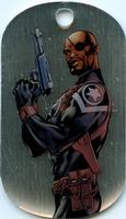 2015 Upper Deck Marvel Dossier - Dog Tags #51 Nick Fury Front