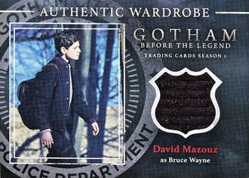 2016 Cryptozoic Gotham Season 1 - Wardrobe #M16 David Mazouz Front