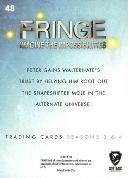 2013 Cryptozoic Fringe Seasons 3 & 4 #48 Father and Son Back