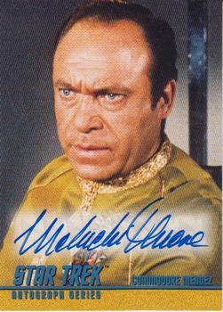 1997 SkyBox Star Trek Original Series 1 - Autographs #A20 Malachi Throne Front