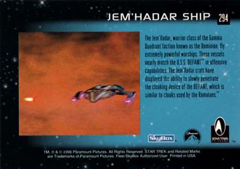 1996 SkyBox 30 Years of Star Trek Phase Three #294 Jem'Hadar Ship Back