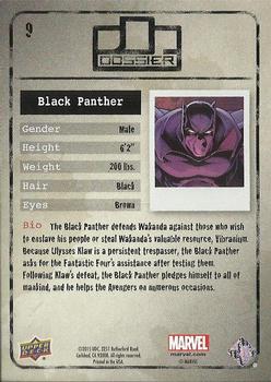 2015 Upper Deck Marvel Dossier - Foil #9 Black Panther Back