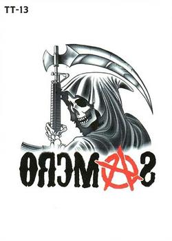 2015 Cryptozoic Sons of Anarchy Seasons 4-5 - Temporary Tattoos #TT13 Samcro Reaper Front
