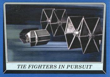 2016 Topps Star Wars Rogue One: Mission Briefing - Blue #63 TIE Fighters in Pursuit Front