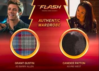 2016 Cryptozoic The Flash Season 1 - Dual Wardrobe #DM1 Barry Allen / Iris West Front