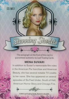 2016 Leaf Pop Century - Stunning Starlets Autographs #SS-MS1 Mena Suvari Back