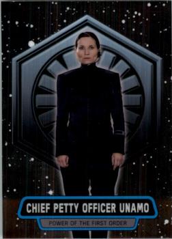 2016 Topps Chrome Star Wars The Force Awakens - Power of the First Order #9 Chief Petty Officer Unamo Front