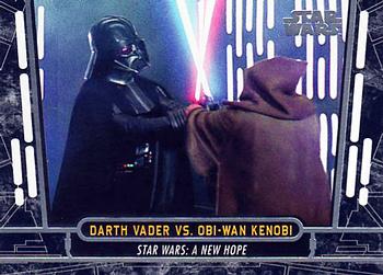 2017 Topps Star Wars 40th Anniversary #25 Darth Vader Vs. Obi-Wan Kenobi Front