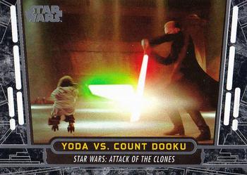 2017 Topps Star Wars 40th Anniversary #47 Yoda vs. Count Dooku Front