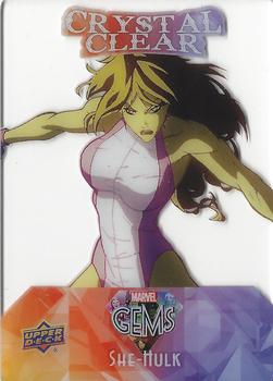 2016 Upper Deck Marvel Gems - Crystal Clear #CC-5 She-Hulk Front