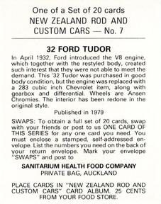 1979 Sanitarium New Zealands Rod And Custom Cars #7 32 Ford Tudor Back