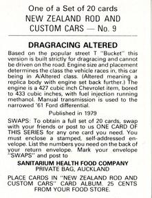 1979 Sanitarium New Zealands Rod And Custom Cars #9 Dragracing Altered Back