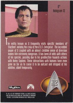 1997 SkyBox Star Trek: The Next Generation Season 6 - Holograms #H12 Q Back