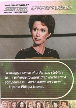 2005 Rittenhouse The Quotable Star Trek: The Next Generation - Captain's Women #W8 Amanda McBroom Front