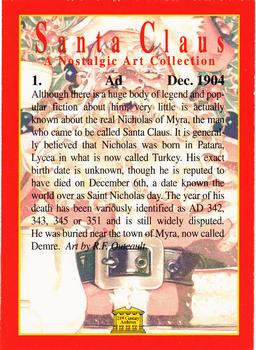 1994 21st Century Archives Santa Claus A Nostalgic Art Collection #1 Ad - Dec. 1904 Back