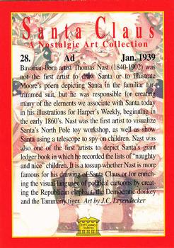 1994 21st Century Archives Santa Claus A Nostalgic Art Collection #28 Ad - Jan. 1939 Back