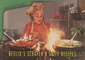 1995 SkyBox Star Trek: Voyager Season One Series Two - Neelix's Scratch N Sniff Recipes #R5 Macaroni & Brill Cheese Front