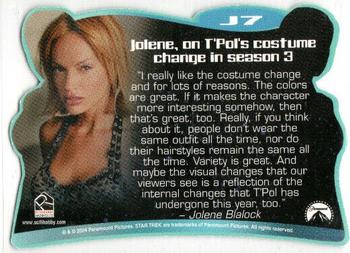 2004 Rittenhouse Star Trek Enterprise Season 3 - The Ultimate Jolene #J7 Jolene, on T'Pol's costume change in season 3 Back
