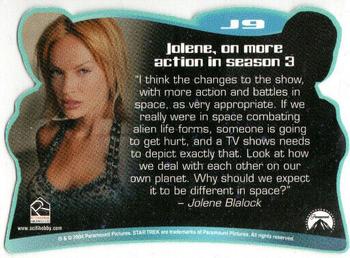 2004 Rittenhouse Star Trek Enterprise Season 3 - The Ultimate Jolene #J9 Jolene, on more action in season 3 Back