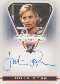 2004 Rittenhouse Star Trek Enterprise Season 3 - Autographs M.A.C.O. Series #MACO4 Julia Rose Front