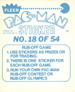 1980 Fleer Pac-Man Stickers & Rub-Offs #18 I'M QUICK BUT YOU'RE QUICKER!. 