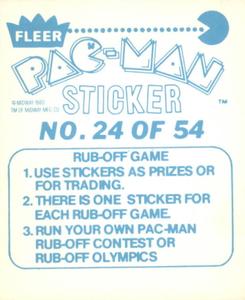 1980 Fleer Pac-Man Stickers & Rub-Offs #24 FREE LUNCH!. 