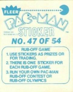 1980 Fleer Pac-Man Stickers & Rub-Offs #47 LET'S GET TOGETHER. 