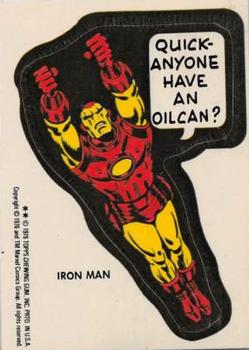 1976 Topps Marvel Super Heroes Stickers #NNO Iron Man Front