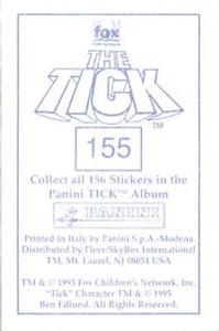 1995 Panini The Tick Stickers #155 ...The headache I've got! Back