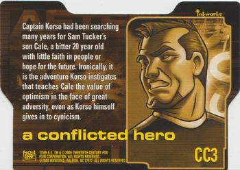 2000 Inkworks Titan A.E. - Die Cuts #CC3 Korso: A Conflicted Hero Back