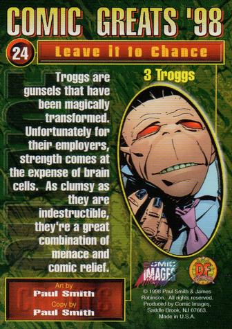 1998 Comic Images Comic Greats '98 #24 Leave it to Chance: 3 Troggs Back