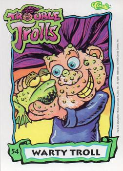 1992 Classic Games Trouble Trolls #54 Warty Troll Front