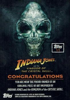 2008 Topps Indiana Jones and the Kingdom of the Crystal Skull - Sketch #NNO Amy Pronovost Back